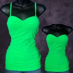 Candy Couture Neon Green Cami